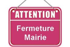 Fermeture secrétariat de la Mairie