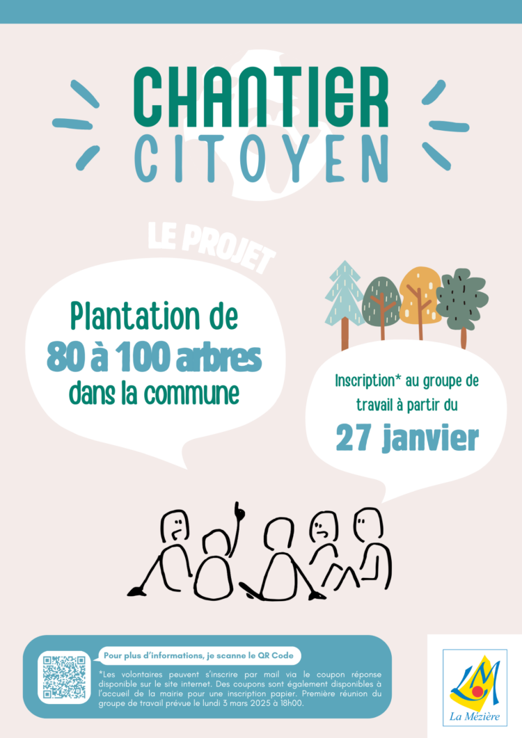 Chantier citoyen – Plantation d’arbres dans la commune